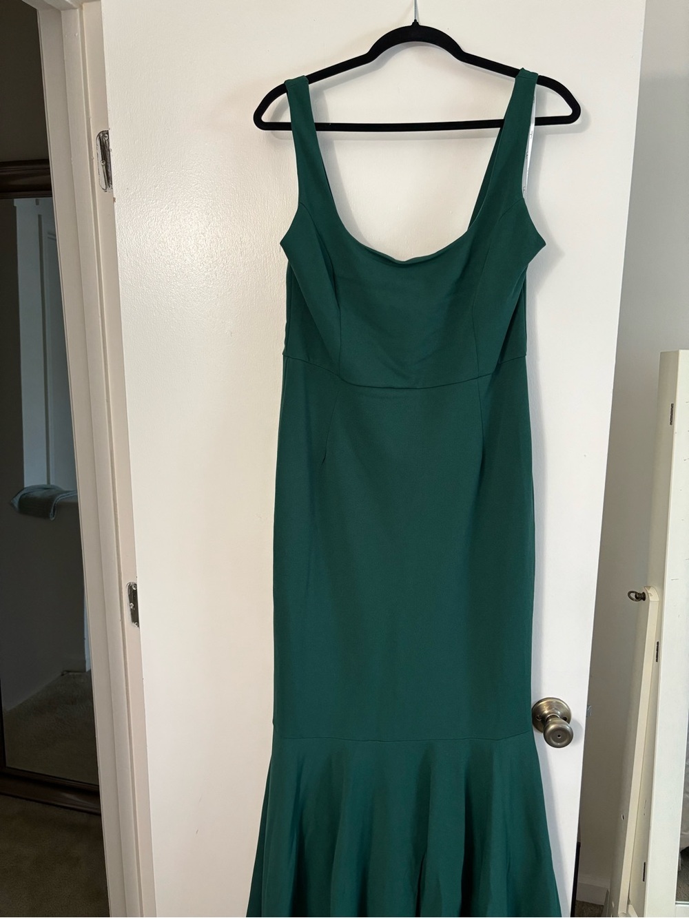 Lulu's Emerald Green Sleeveless Mermaid Maxi Dress